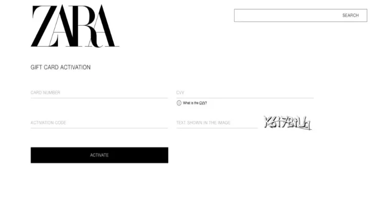 Use Zara Gift Cards