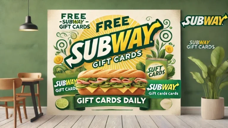 Free Subway Gift Cards