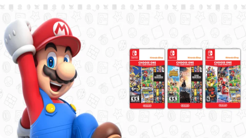 Redeem Nintendo eShop Gift Cards