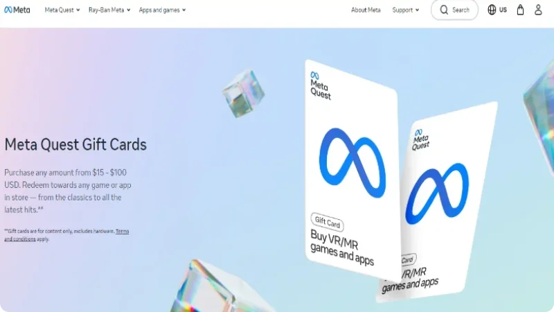 Use Meta Quest Gift Cards