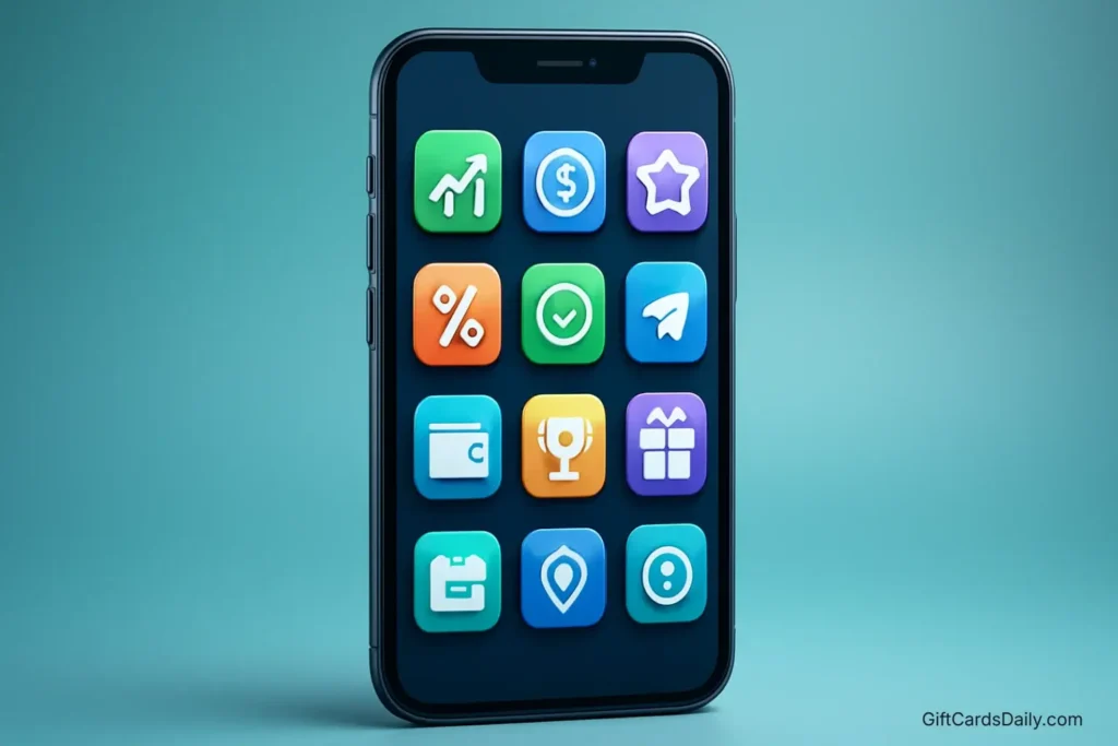 Collection of mobile app icons on a phone screen representing the best survey platforms of 2026.