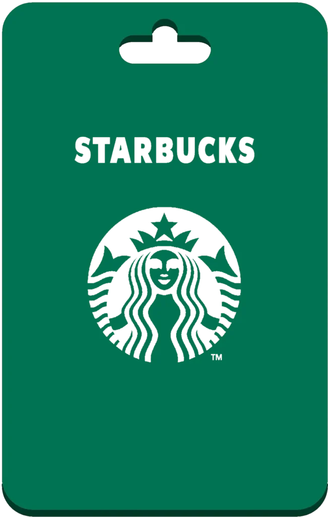 Starbucks gift card logo, a popular coffee reward on the GiftCards Daily app.