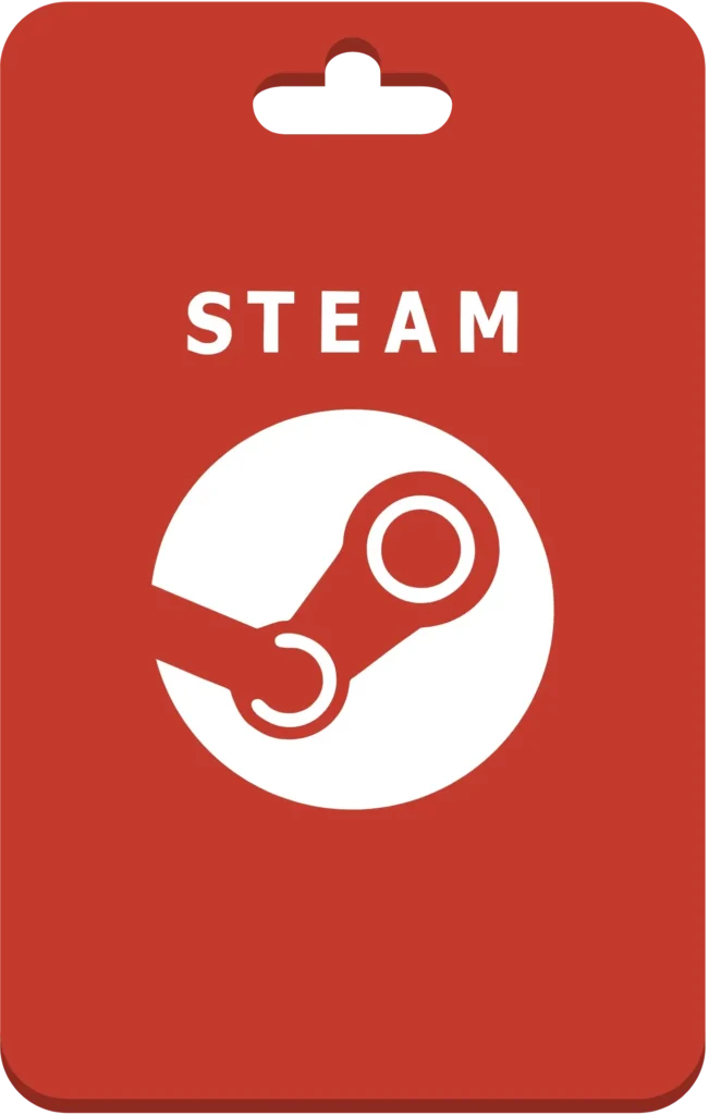 Steam gift card logo for PC gamers, a reward available on GiftCards Daily.